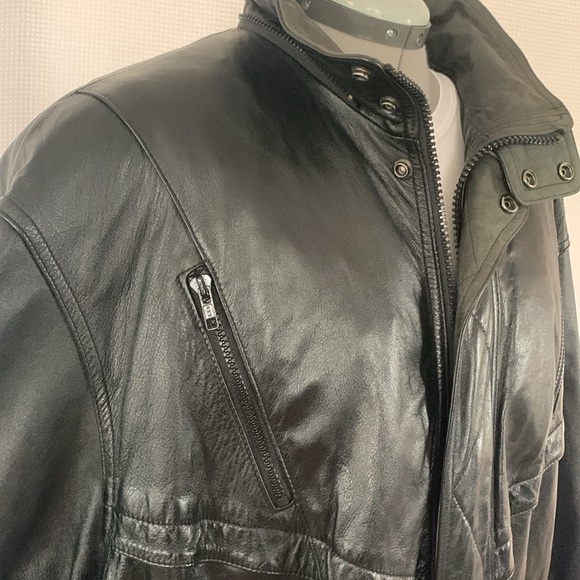 Vintage Wilson Leathers genuine 100% leather jacket Size XL - Picture 7 of 10